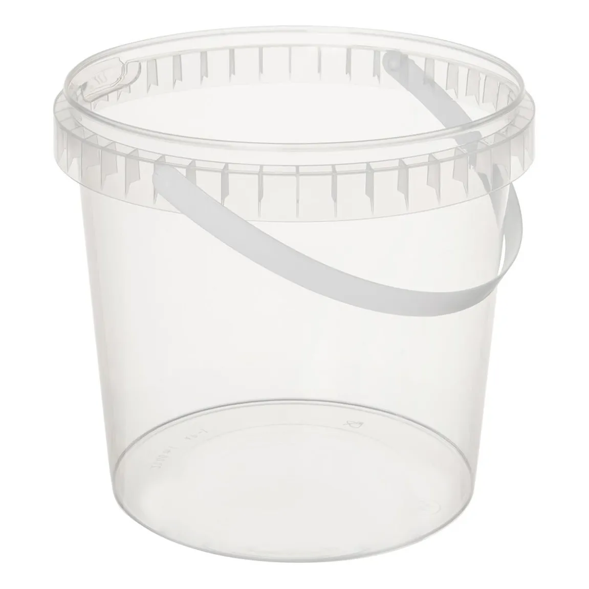 Plastbägare Rund Med Tätt Lock & Handtag Ø195mm 3000ml