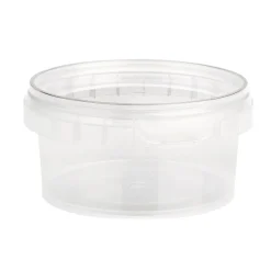 Plastbägare Rund Med Tätt Lock Ø95mm 180ml