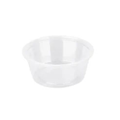 Plastbägare Rund PP Klar Ø74x32mm 90ml