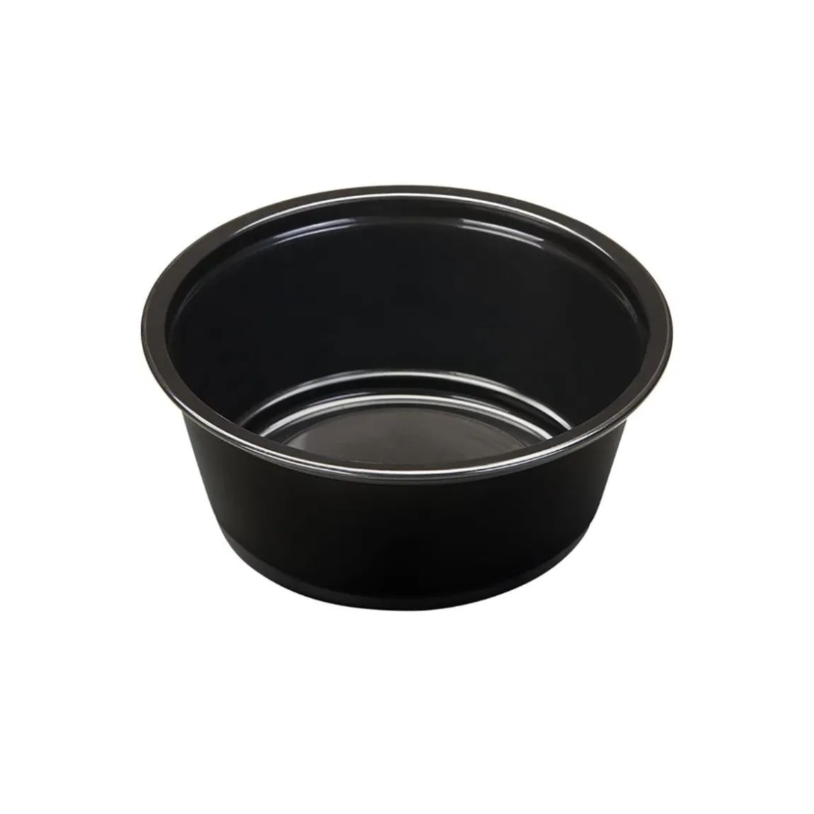 Plastbägare Rund PP Svart Ø74x32mm 90ml