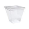 Plastbägare Victoria PS Klar 72x72x72mm 210ml