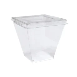 Plastbägare Victoria PS Klar 72x72x72mm 210ml