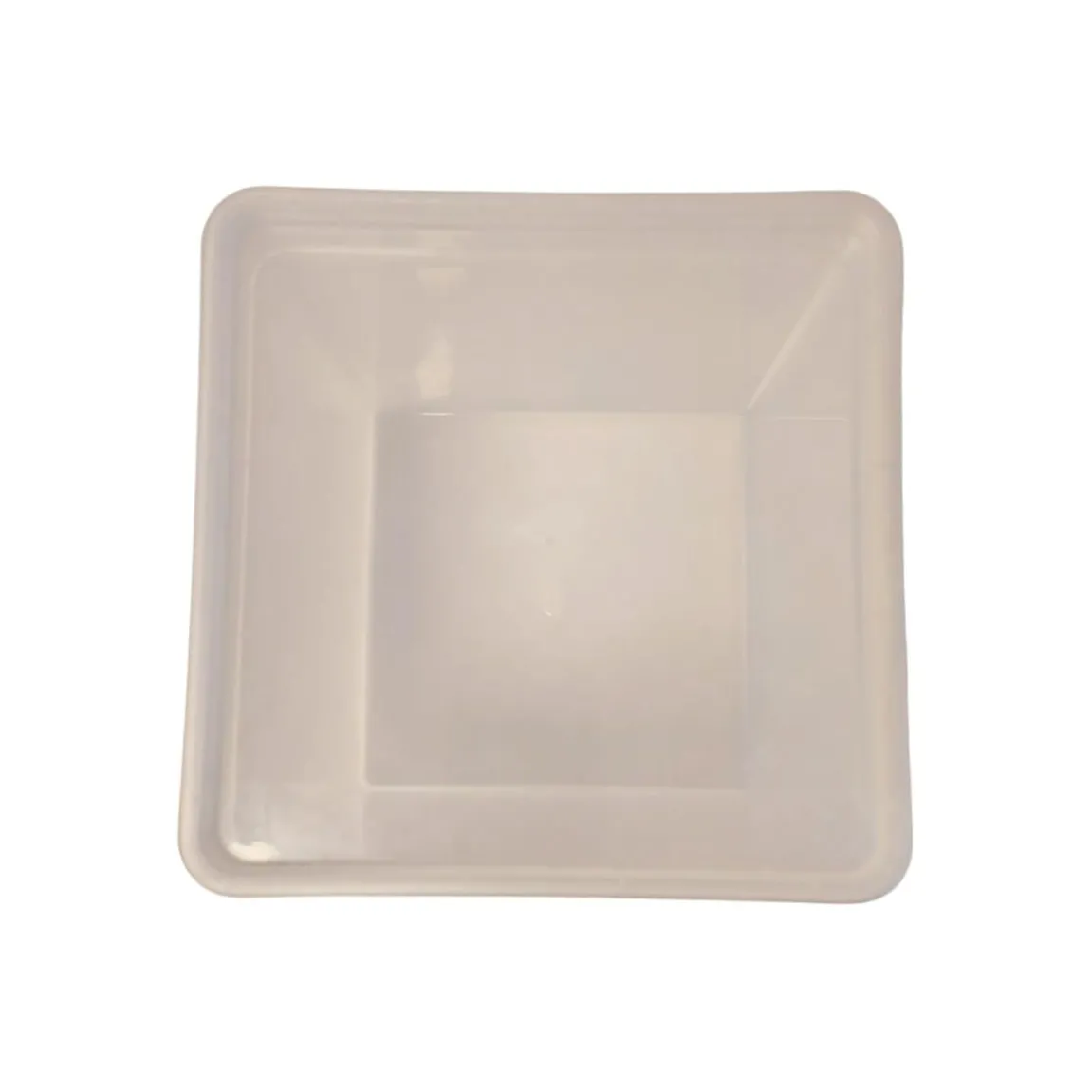 Plastburk Med Slätt Lock PP Klar 185x185x190mm 5800ml