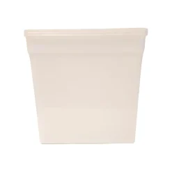 Plastburk Med Slätt Lock PP Klar 185x185x190mm 5800ml