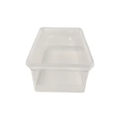 Plastburk Med Slätt Lock PP Klar 185x125x75mm 1300ml