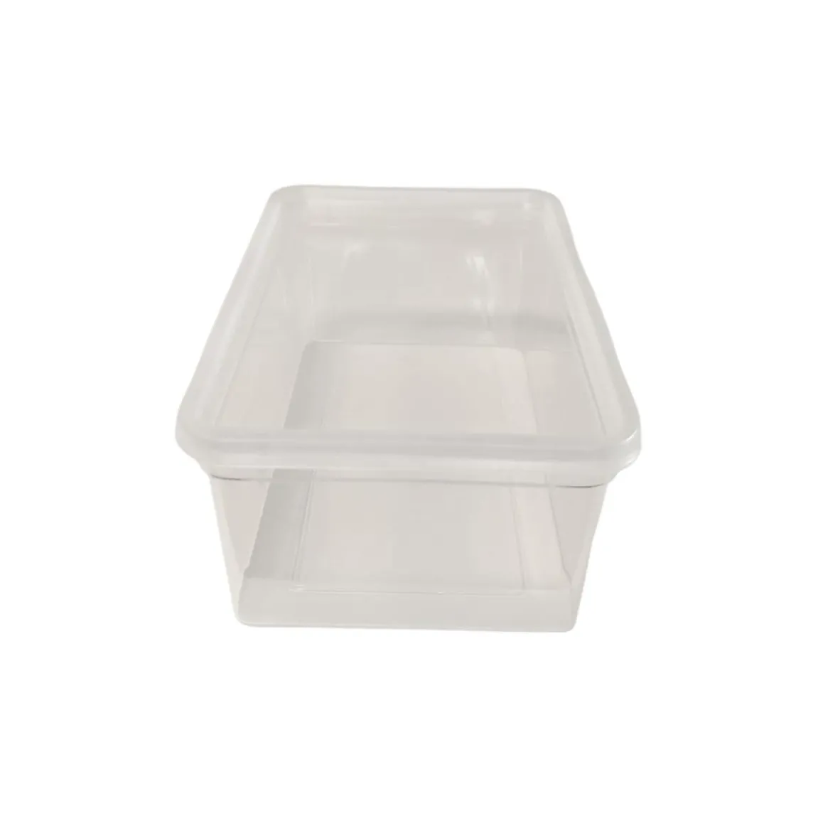 Plastburk Med Slätt Lock PP Klar 185x125x75mm 1300ml