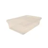 Plastburk Med Slätt Lock PP Klar 185x125x50mm 800ml