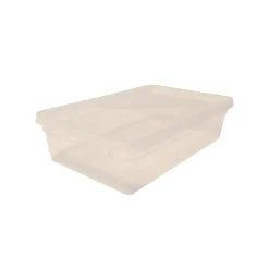 Plastburk Med Slätt Lock PP Klar 185x125x50mm 800ml