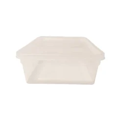 Plastburk Med Slätt Lock PP Klar 185x125x50mm 800ml