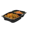 Plastform Bistro 2-F PP Svart 254x174x42mm 330/580ml