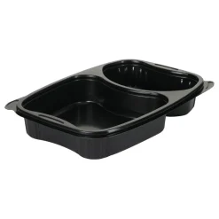 Plastform Bistro 2-F PP Svart 254x174x42mm 330/580ml