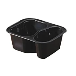 Plastform Duniform 2-F PP Svart 220/140ml
