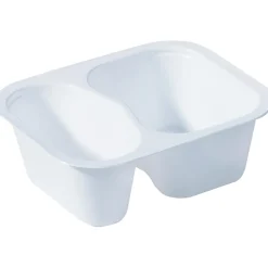 Plastform Duniform 2-F PP Vit 138x114x53mm 240/120ml