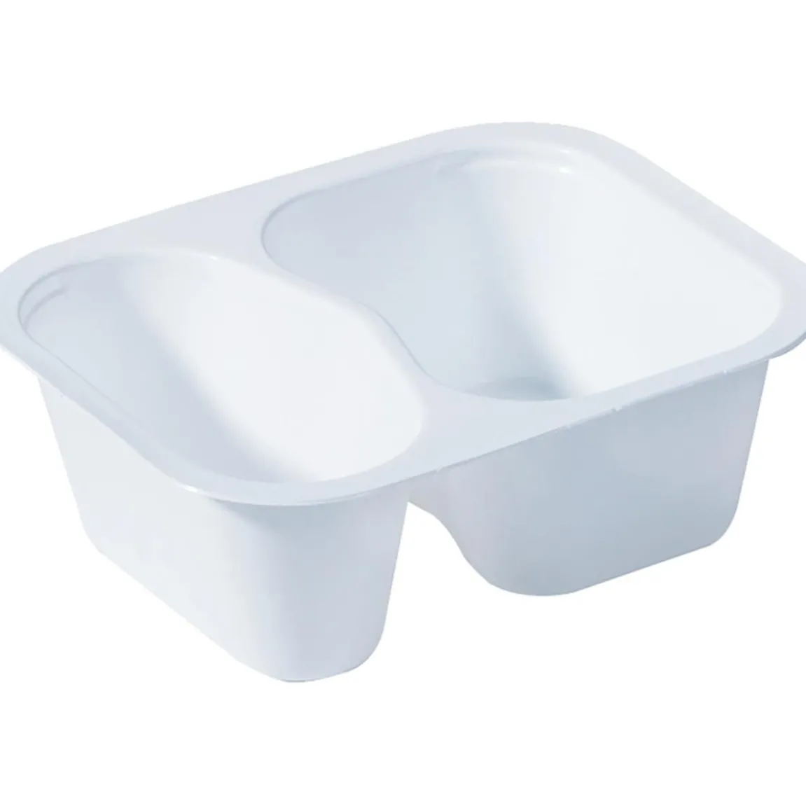Plastform Duniform 2-F PP Vit 138x114x53mm 240/120ml