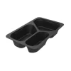 Plastform Duniform 1/4 GN 3-F PP Svart 500/380/210ml