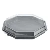 Plastform Duni Octaview Apet Grå/Klar 305x305x60mm 1865ml