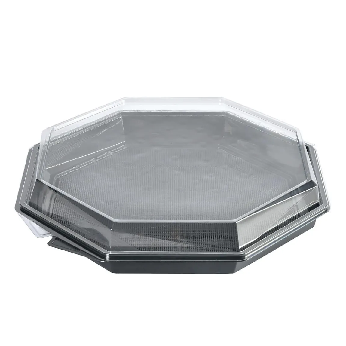Plastform Duni Octaview Apet Grå/Klar 305x305x60mm 1865ml