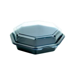 Plastform Duni Octaview PS Svart/Klar 190x190x60mm 640ml