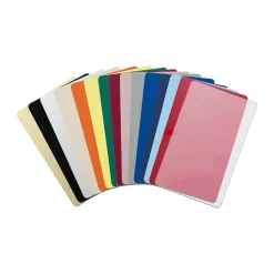 Plastkort CR80 utan magnetband vit 85x54mm