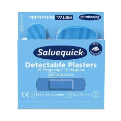 Plåster Salvequick Detectable Refill 51030126 Blå 30st
