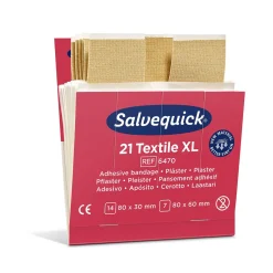 Plåster Salvequick Extra Stora Textile Refill 6470 21st