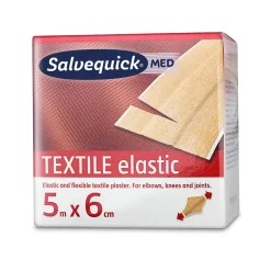 Plåster Salvequick Textile Elastic 6cm x 5m