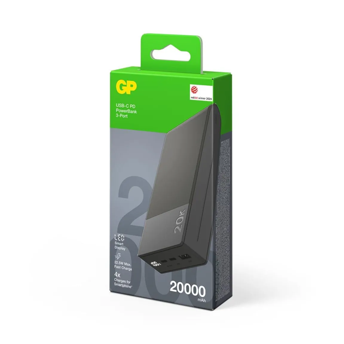 Powerbank GP M2+ 20000mAh Grå