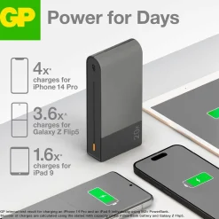 Powerbank GP M2+ 20000mAh Grå