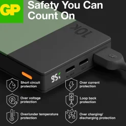 Powerbank GP M2+ 10000mAh Grön