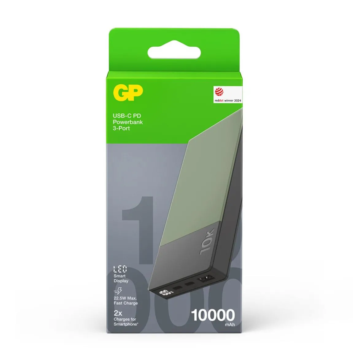Powerbank GP M2+ 10000mAh Grön
