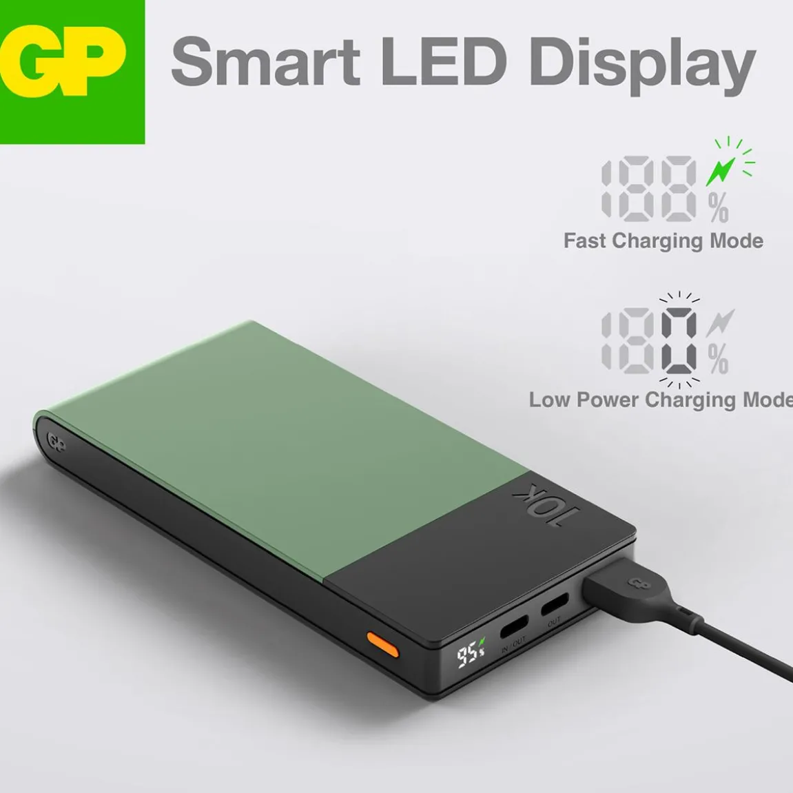 Powerbank GP M2+ 10000mAh Grön