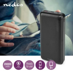 Powerbank Nedis 20000mAh Svart