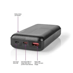 Powerbank Nedis 20000mAh Svart