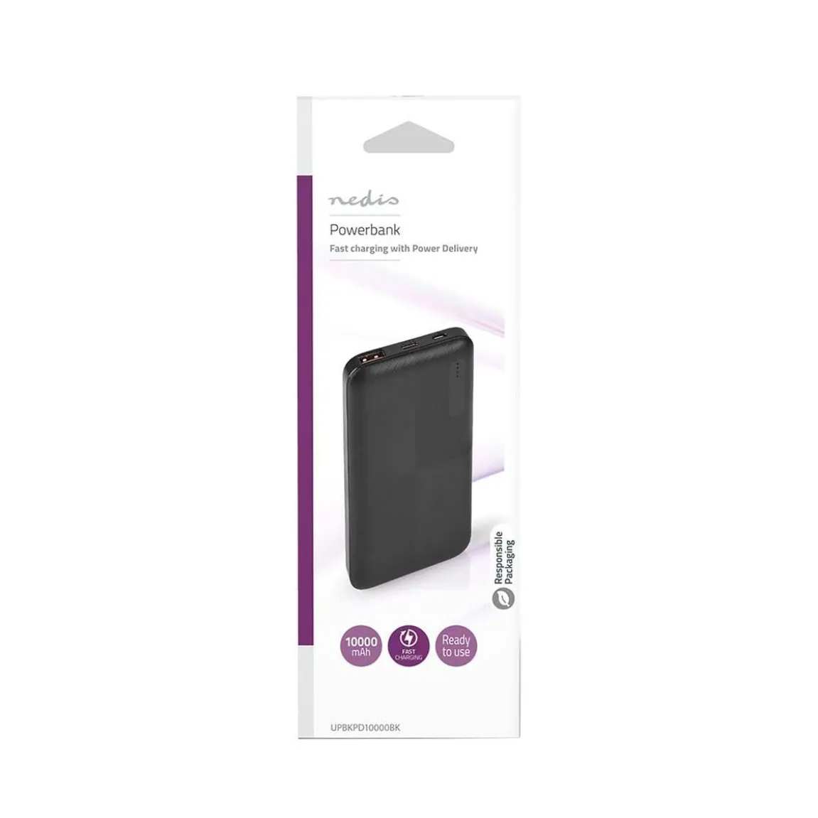 Powerbank Nedis 10000mAh Svart