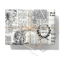 Presentpapper Good News Ribbad Kraft Vit 57cm x 154m 7kg