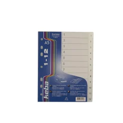 Pärmregister Keba Business Plast 1-12 A5