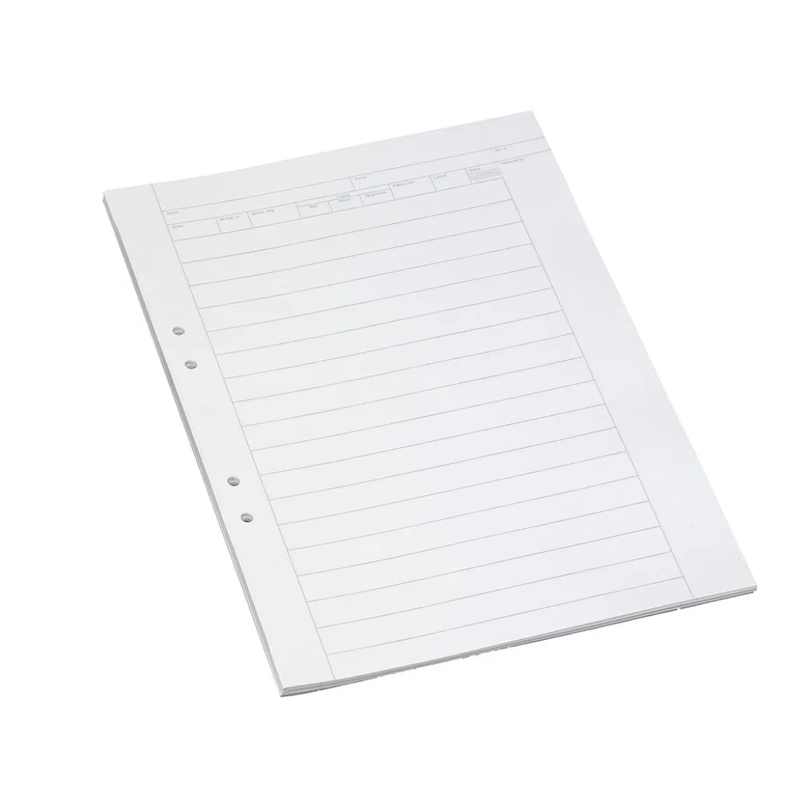 Provskrivningsblad Bantex Linjerat 14,5mm A3 Till A4 70g
