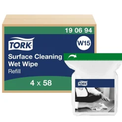 Refill Tork W15 Våtdukar För Ytrengöring Vit