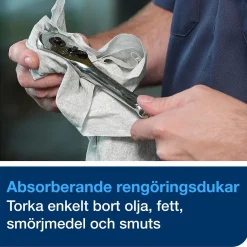 Rengöringsduk Tork W8 Flexibel Grå 32x38,5cm