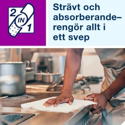 Rengöringsduk Tork W8 2 in 1 Vit 19,3x15cm