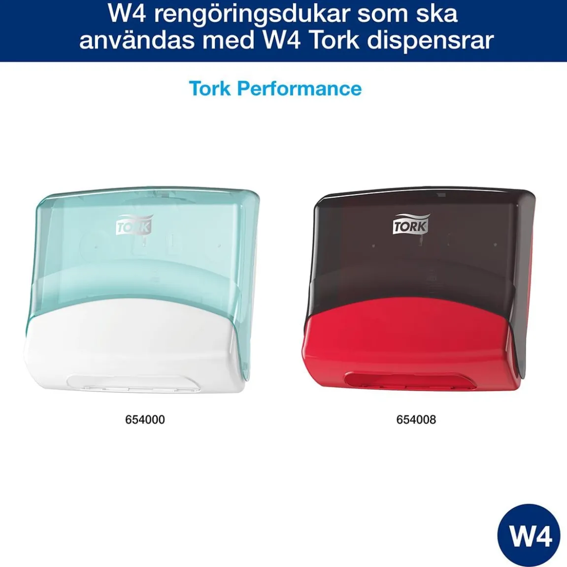 Rengöringsduk Tork W4 Kök Vit 35,5x41,5cm
