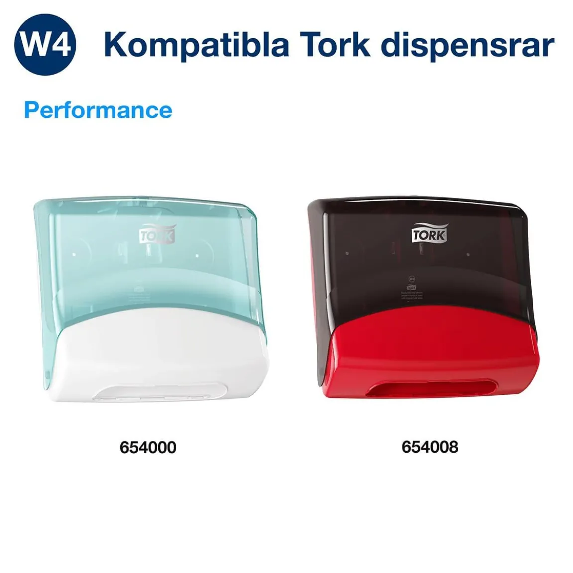 Rengöringsduk Tork W4 Kraftig 99% Biobas Vit 36x42cm