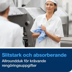 Rengöringsduk Tork W4 Kraftig Vit 35,5x41,5cm