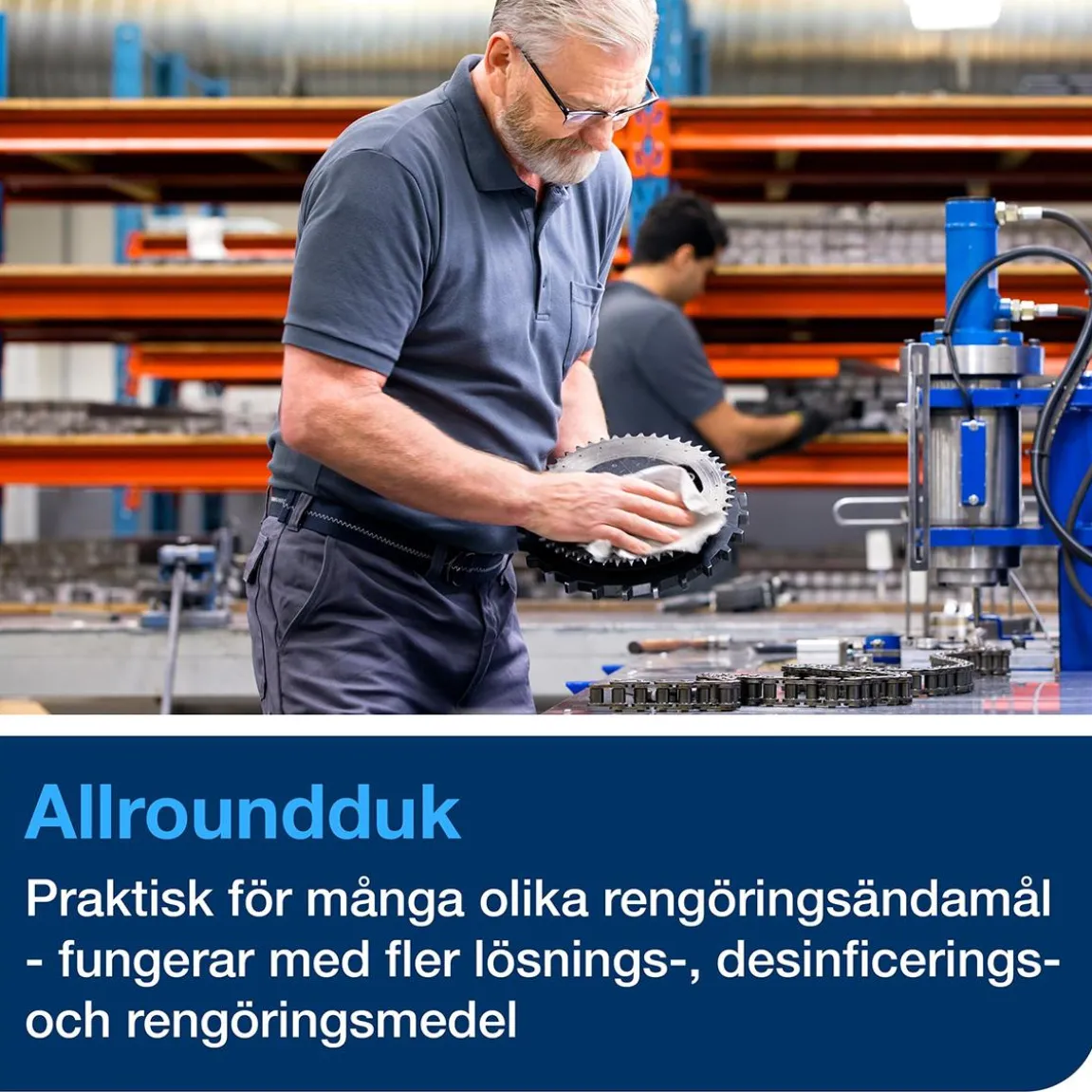 Rengöringsduk Tork W4 Mjuk Vit 35,5x41,5cm
