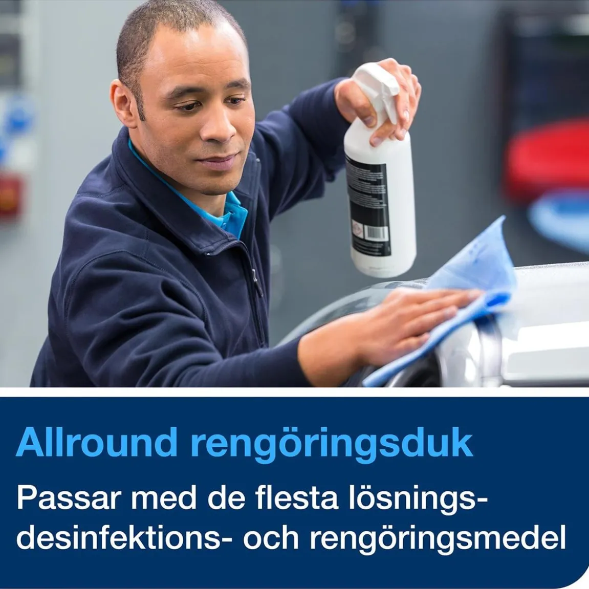 Rengöringsduk Tork W4 Slitstark Vit 35,5x41,5cm