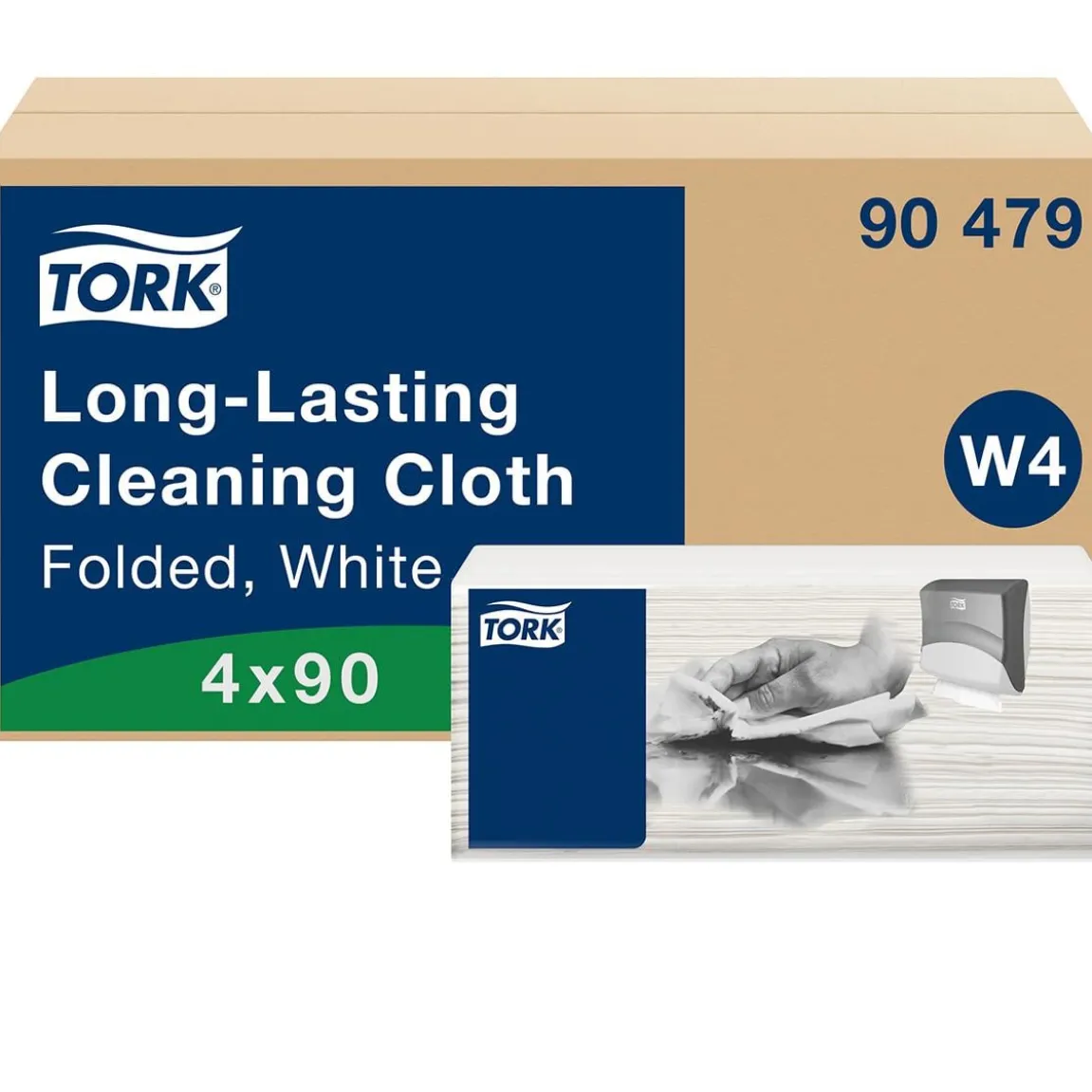 Rengöringsduk Tork W4 Slitstark Vit 35,5x41,5cm
