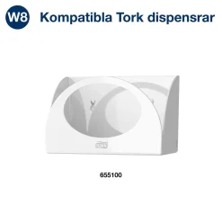 Rengöringsduk Tork W8 Slitstark Vit 30x38,5cm