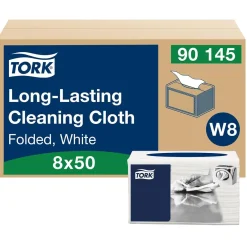 Rengöringsduk Tork W8 Slitstark Vit 30x38,5cm