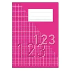 Räknehäfte Rutat 5x8mm 24 Blad Cerise A5 70g