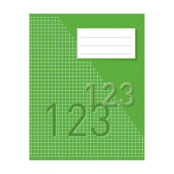 Räknehäfte Rutat 5x5mm 24 Blad Grön A5 70g